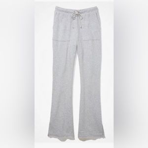 Aerie Grey Flare Sweatpants